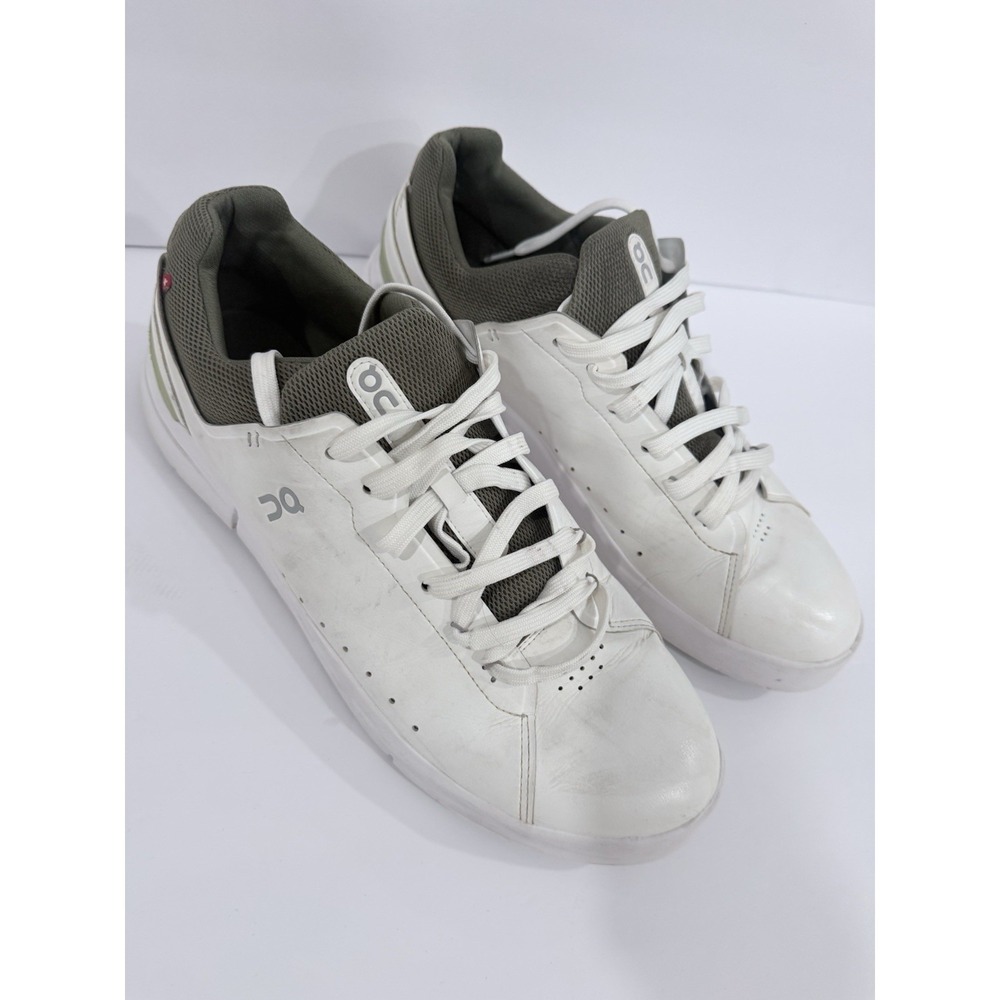 On the Roger Advantage Men's Size 14 White Olive Tennis Shoes 3MD10641528
